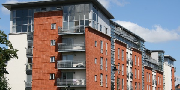 apartment building in Nottingham UK