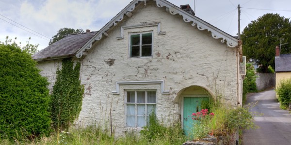 Overgrown cottage, England